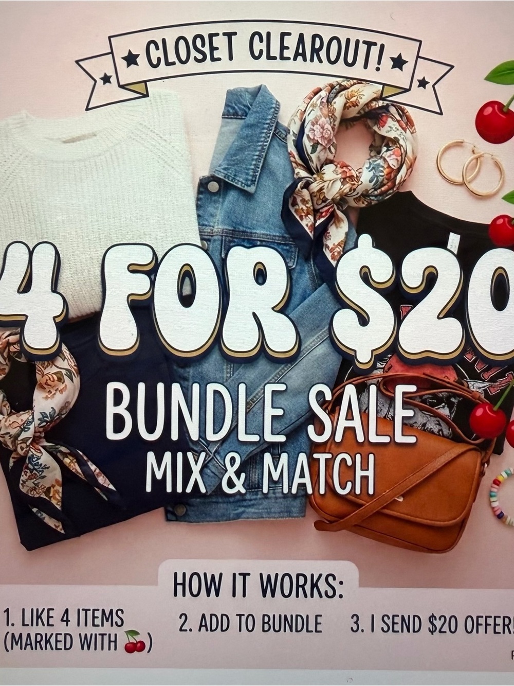 🍒 4 FOR $20 BUNDLE SALE! MIX & MATCH 🍒